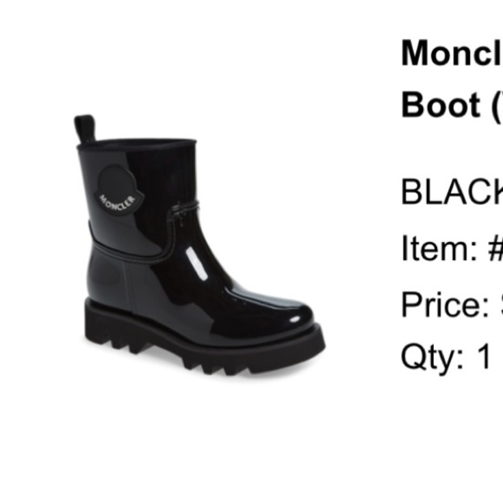 Moncler Ginette Logo Waterproof Rain
Boot (Women)